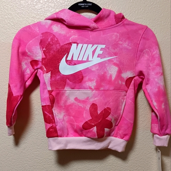 Nike Other - Toddler pink floral nike hoodie